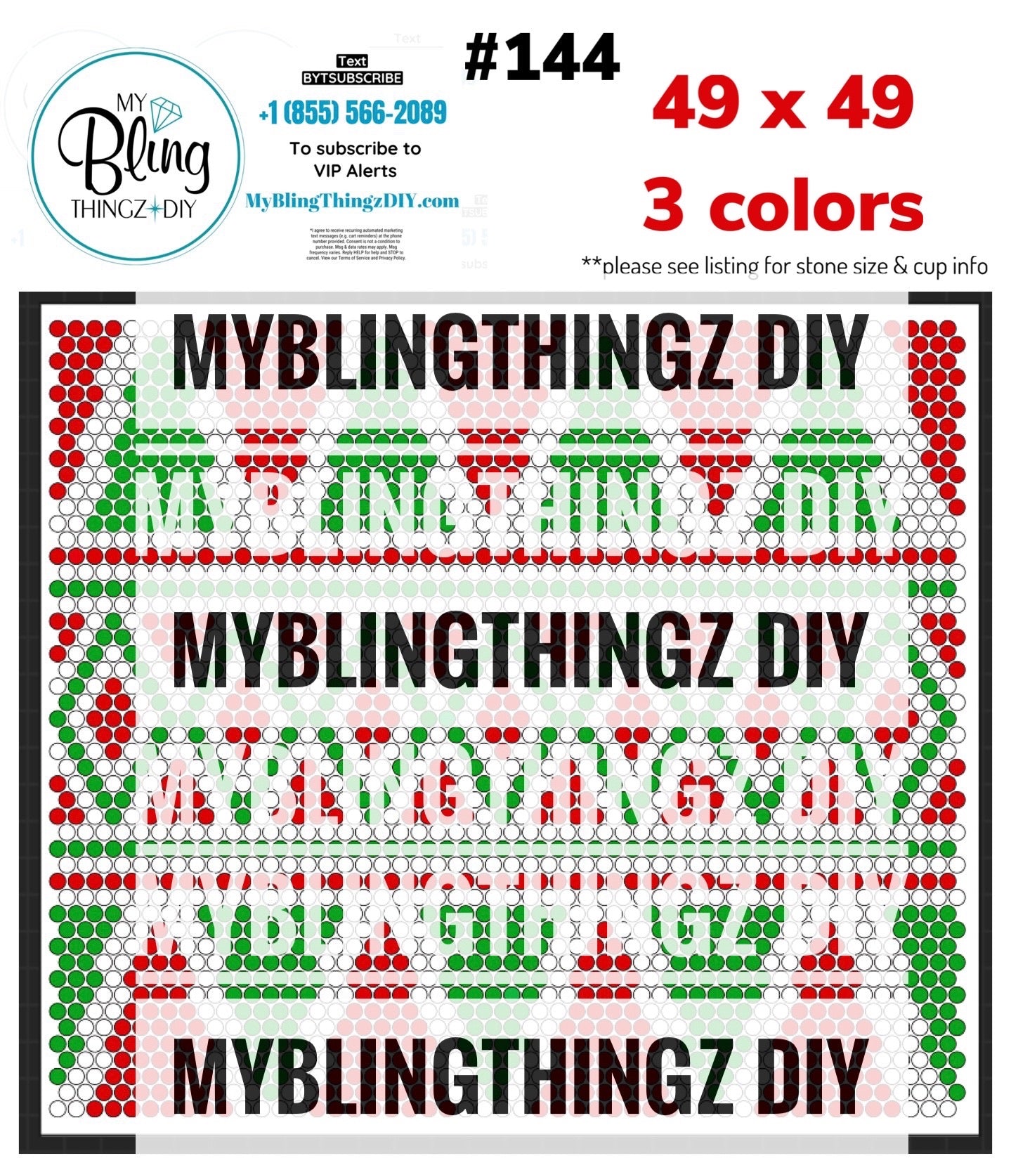 FREE Rhinestone Template No. 144