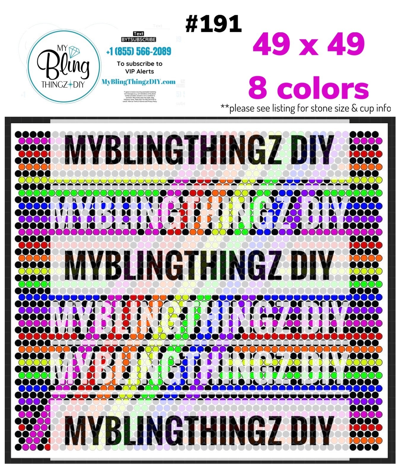 Tumbler Template Bling Box - #191