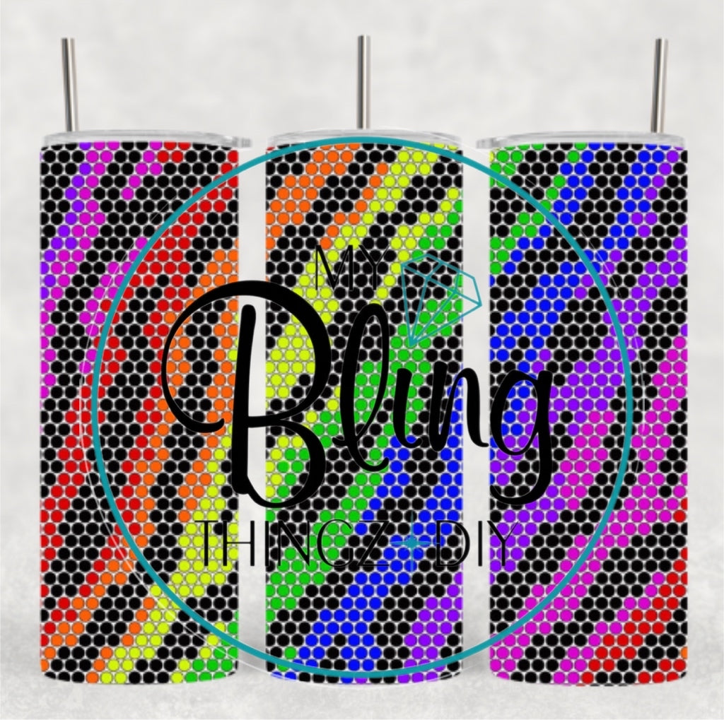 Sublimated Template Cup - #114 Neon Zebra