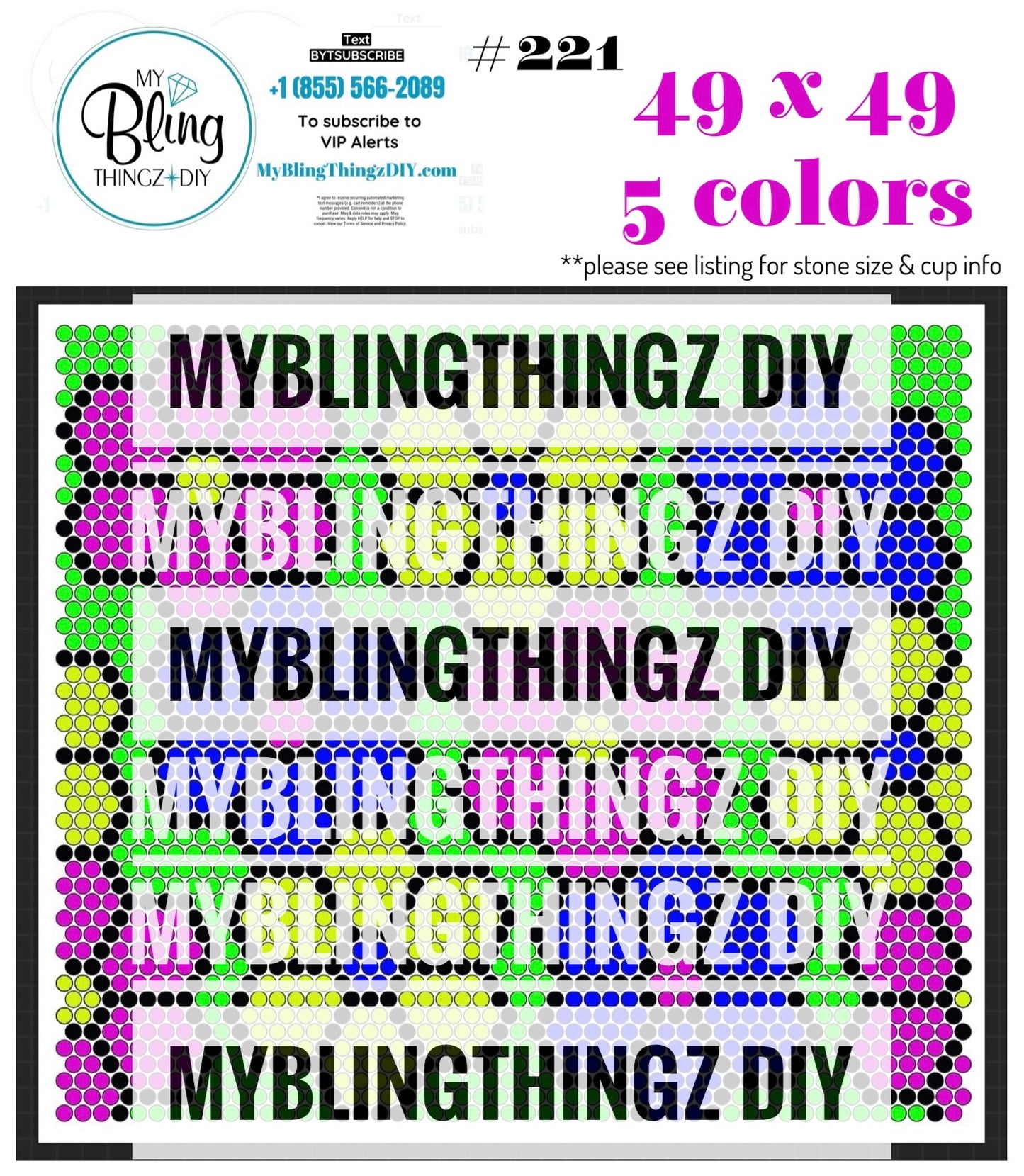 FREE Rhinestone Template No. 221