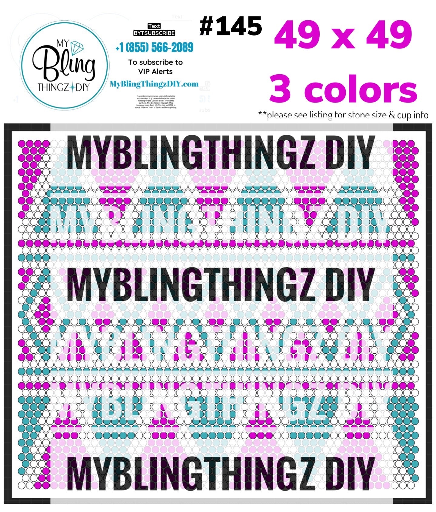 Tumbler Template Bling Box - #145