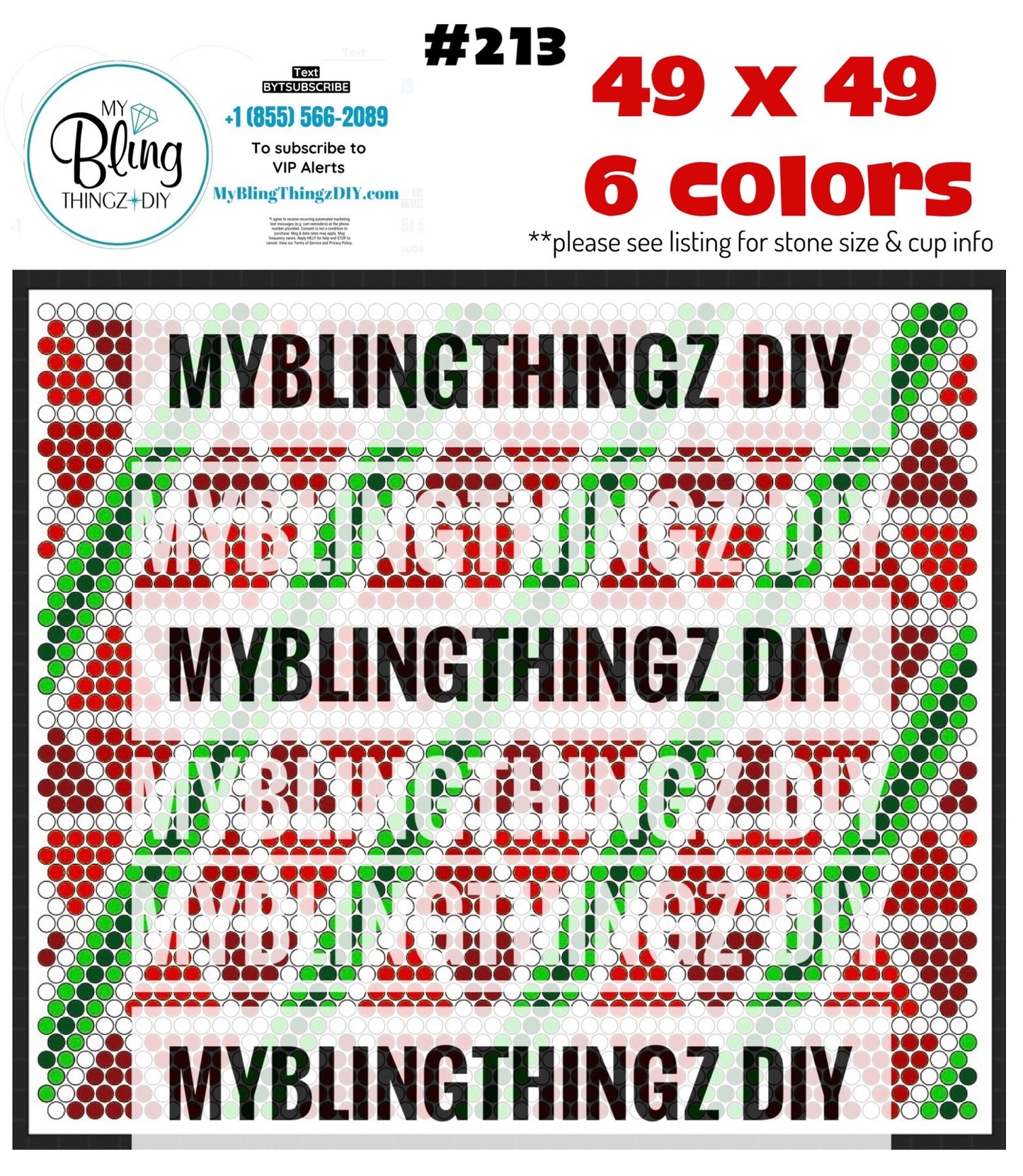 FREE Rhinestone Template No. 213