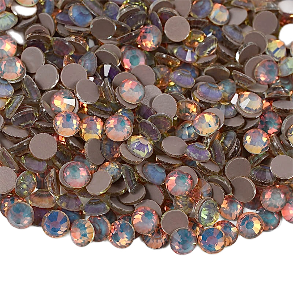Mocha Coffee Opal Glass Crystals