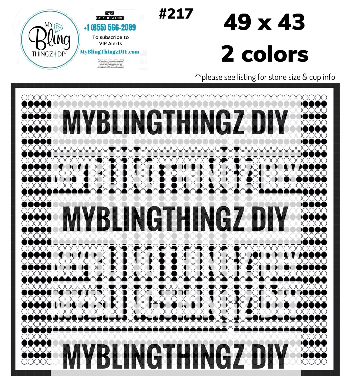 FREE Rhinestone Template No. 217