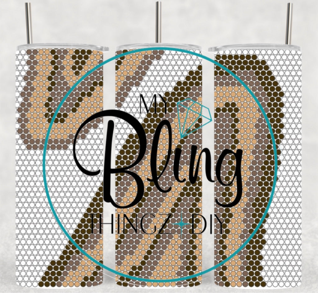 Sublimated Template Cup - #163 - Maillard Coffee Geode