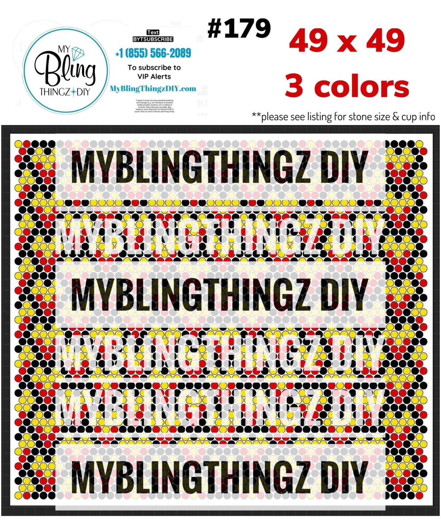 FREE Rhinestone Template No. 179