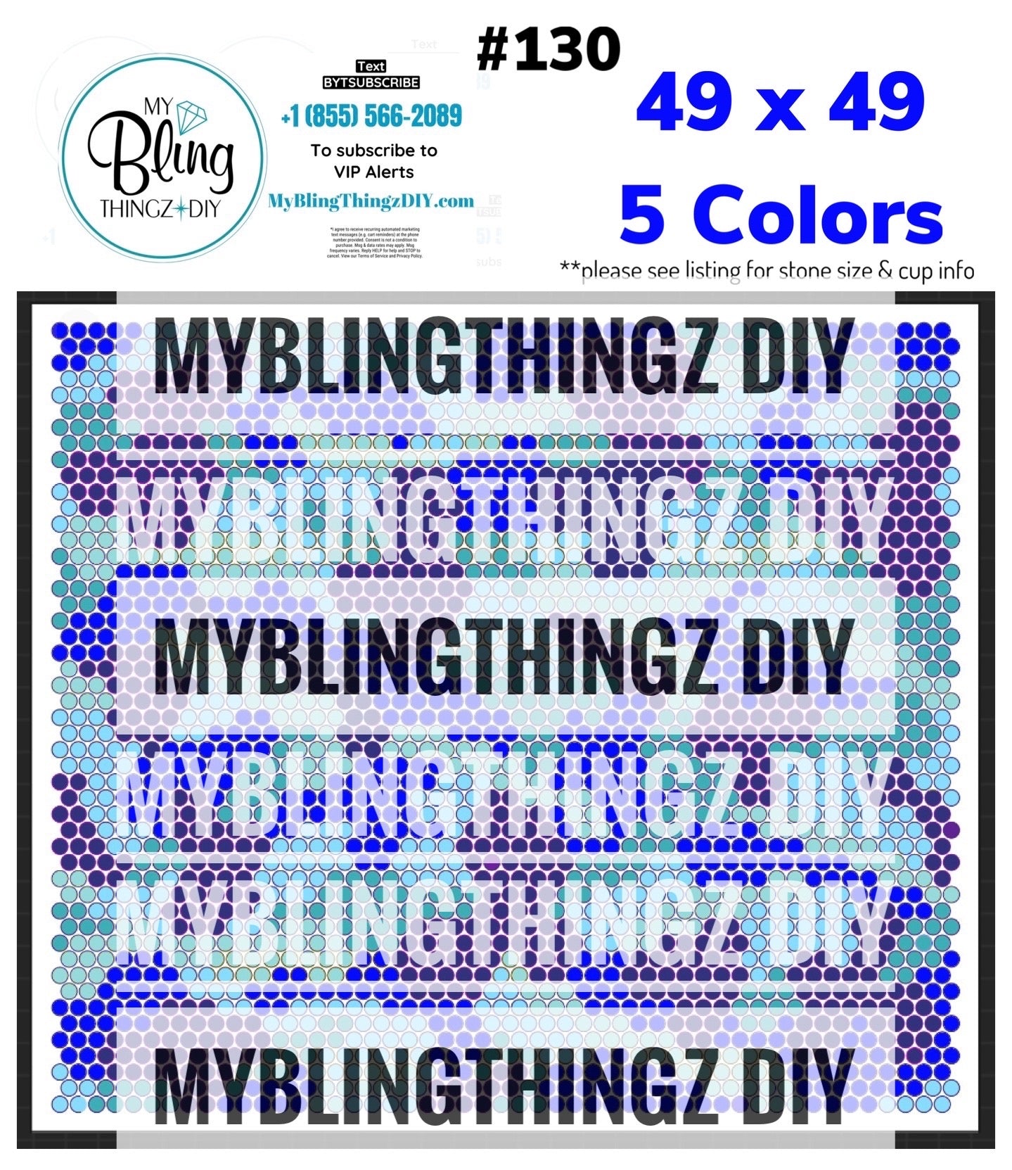 Tumbler Template Bling Box - #130 Blue Camo