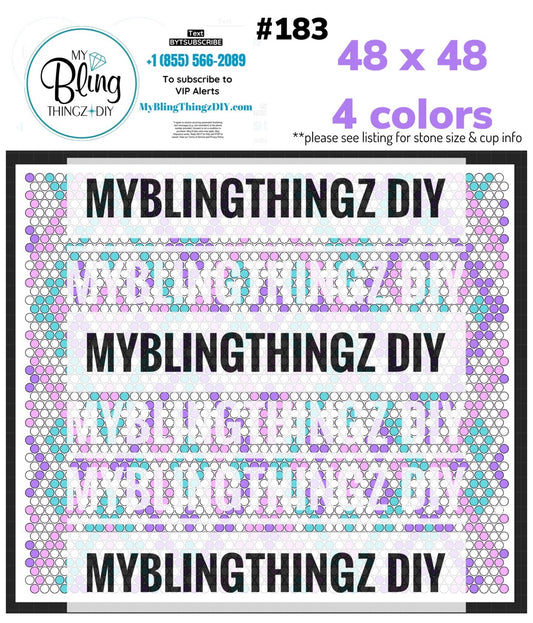 Tumbler Template Bling Box - #183