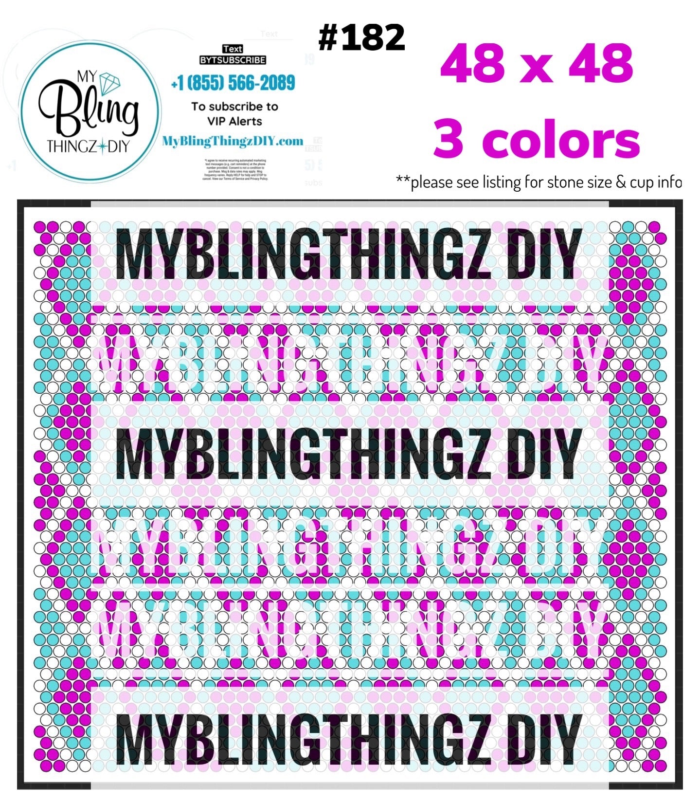 Tumbler Template Bling Box - #182