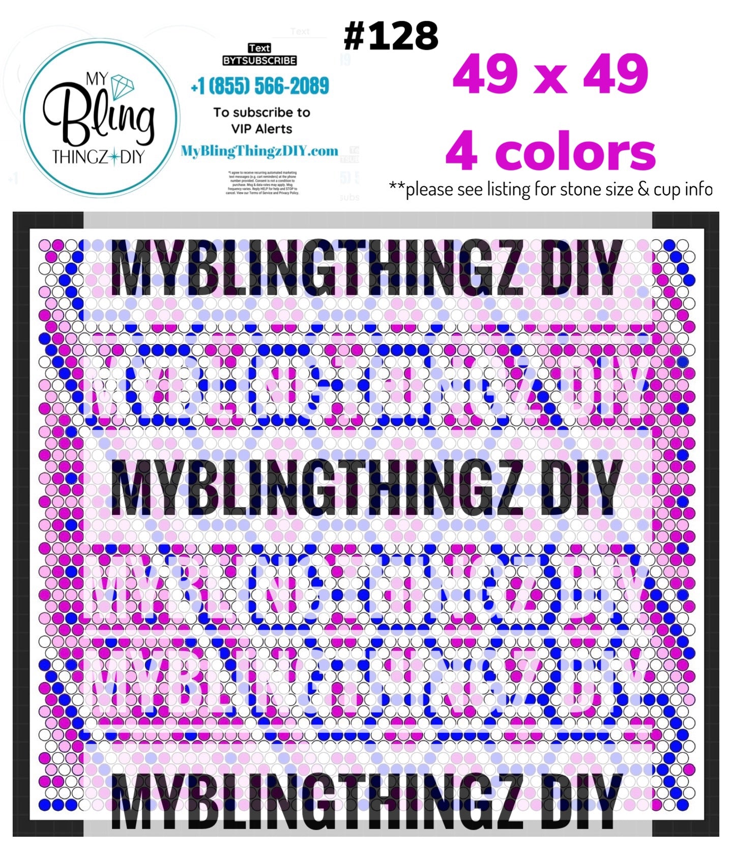 Tumbler Template Bling Box - #128