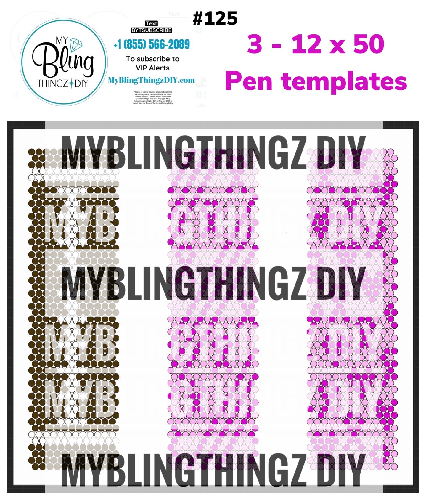 FREE Rhinestone Template No. 125