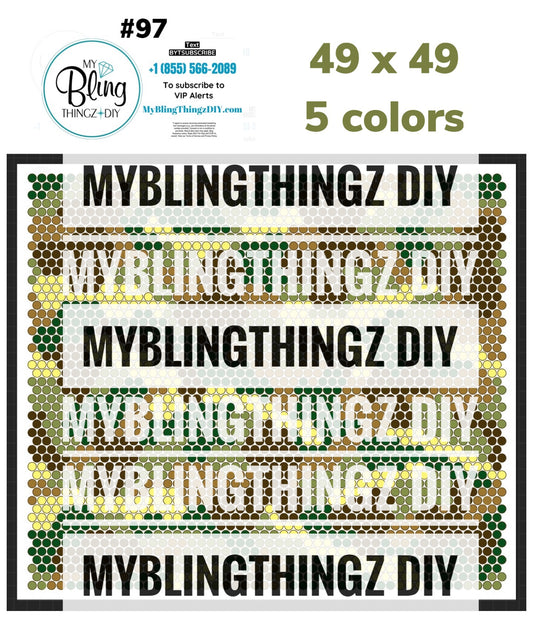 Tumbler Template Bling Box - #97 Camo