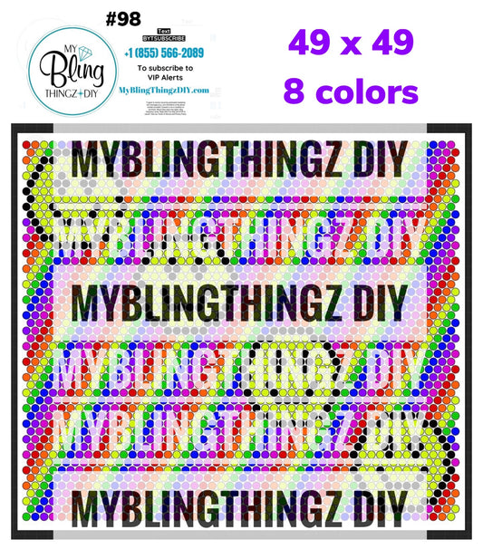 Tumbler Template Bling Box - #98