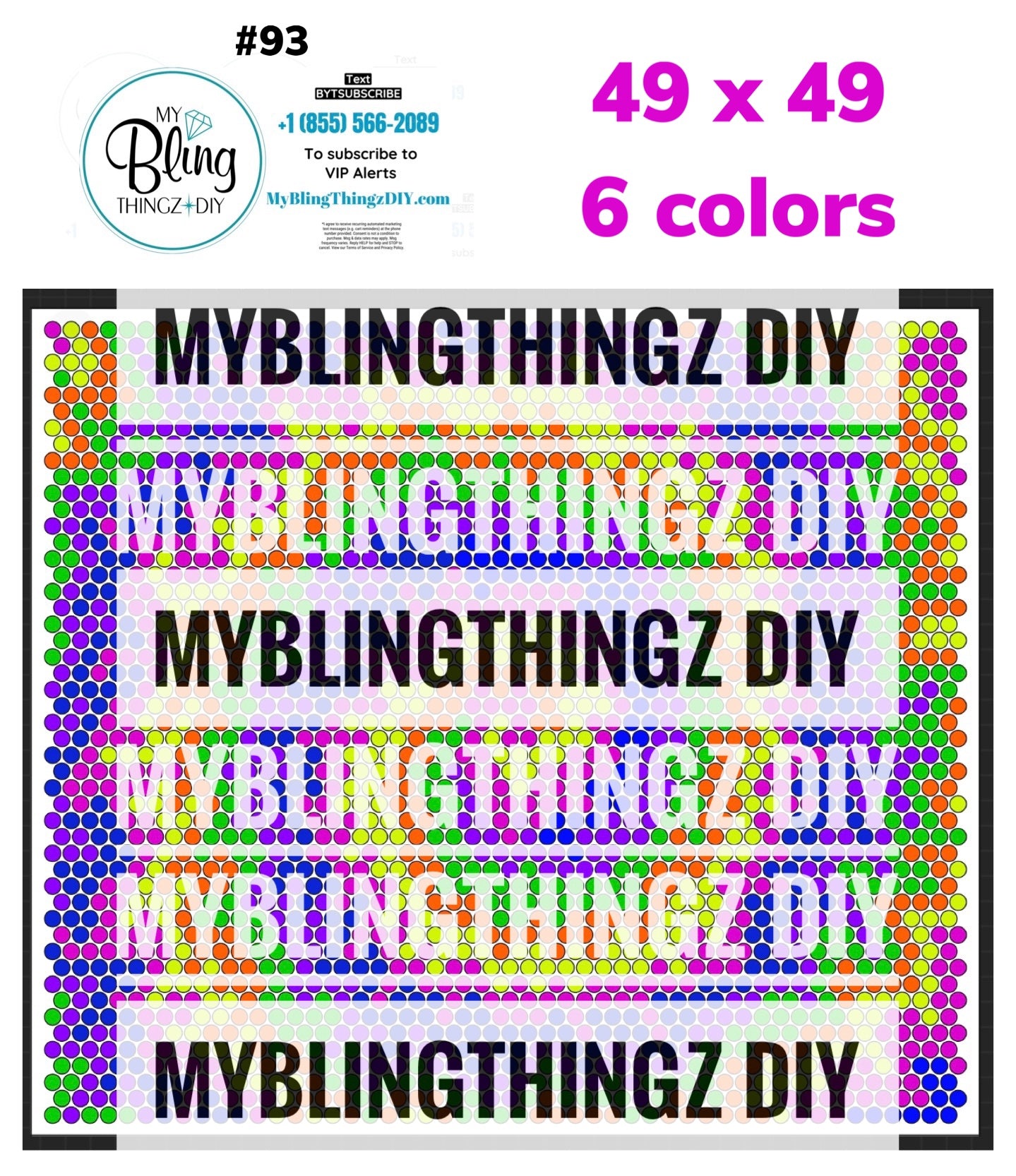 Tumbler Template Bling Box - #93 - Tie Dye