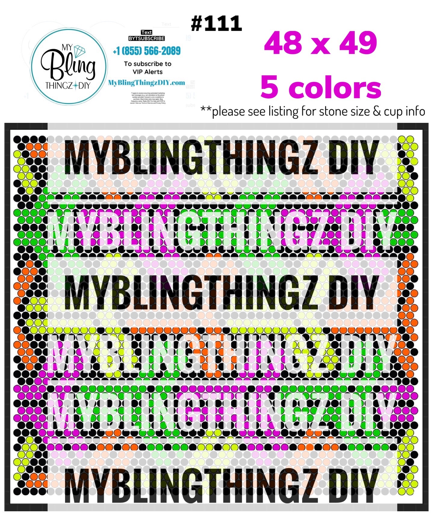 Tumbler Template Bling Box - #111