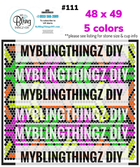 Tumbler Template Bling Box - #111