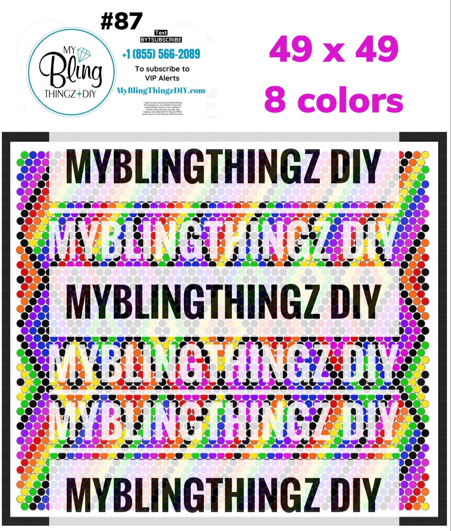 Tumbler Template Bling Box - #87