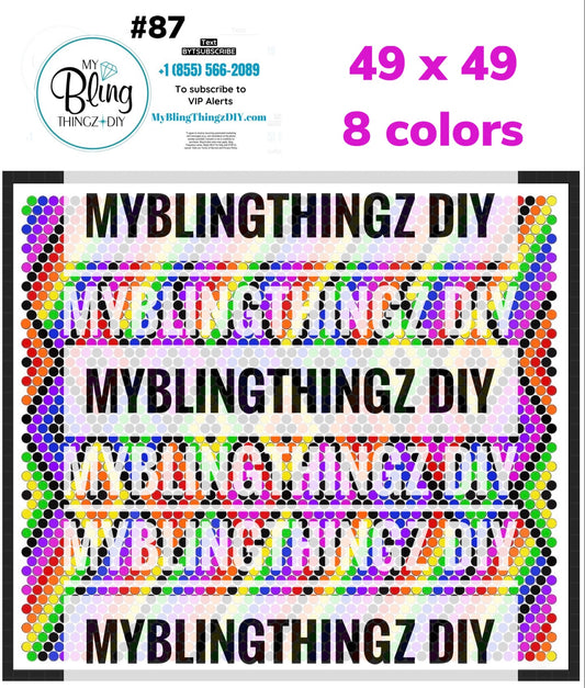 Tumbler Template Bling Box - #87