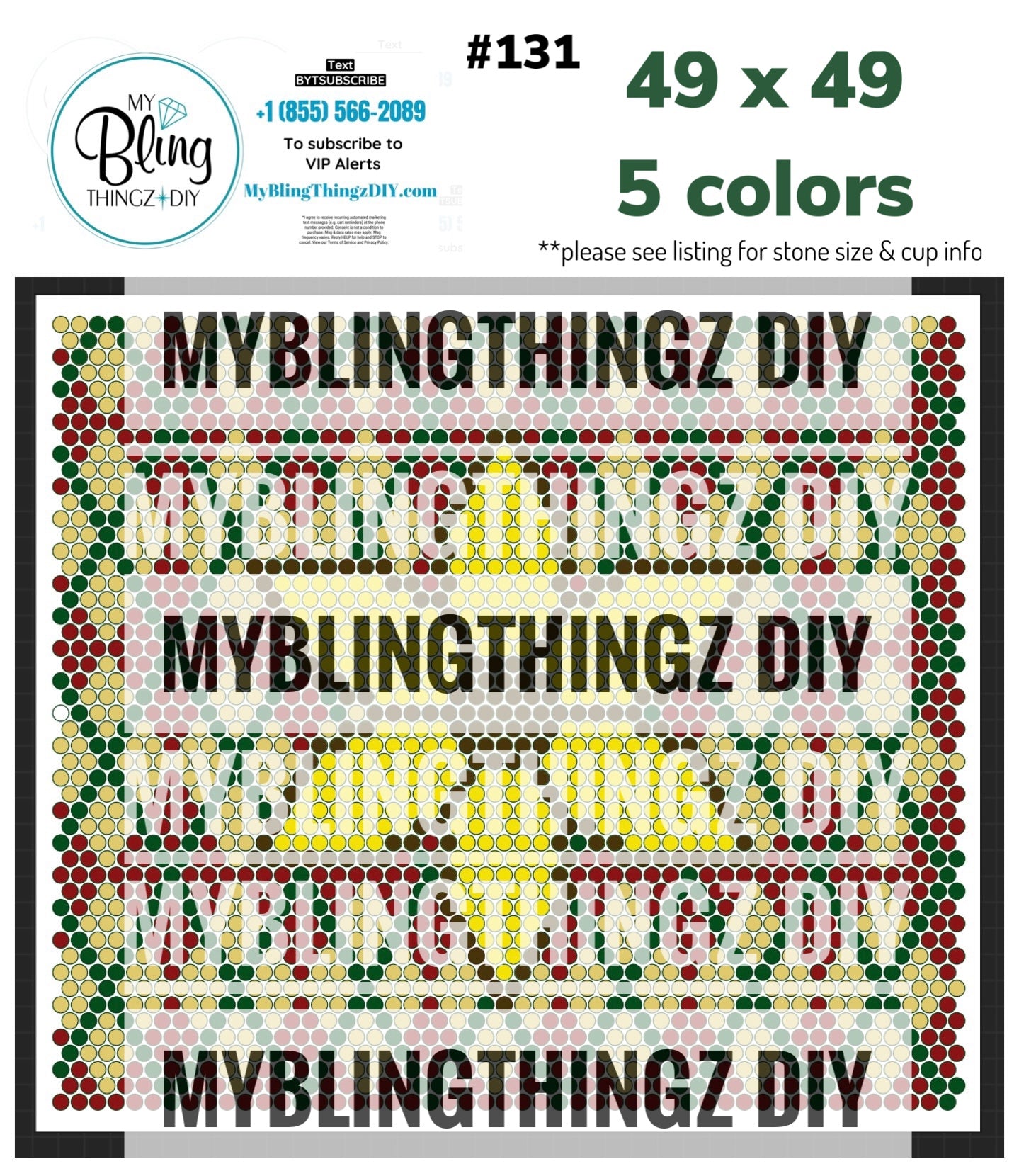 Tumbler Template Bling Box - #131