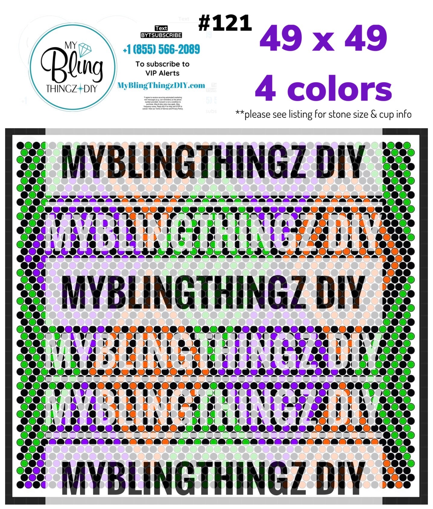 Tumbler Template Bling Box - #121