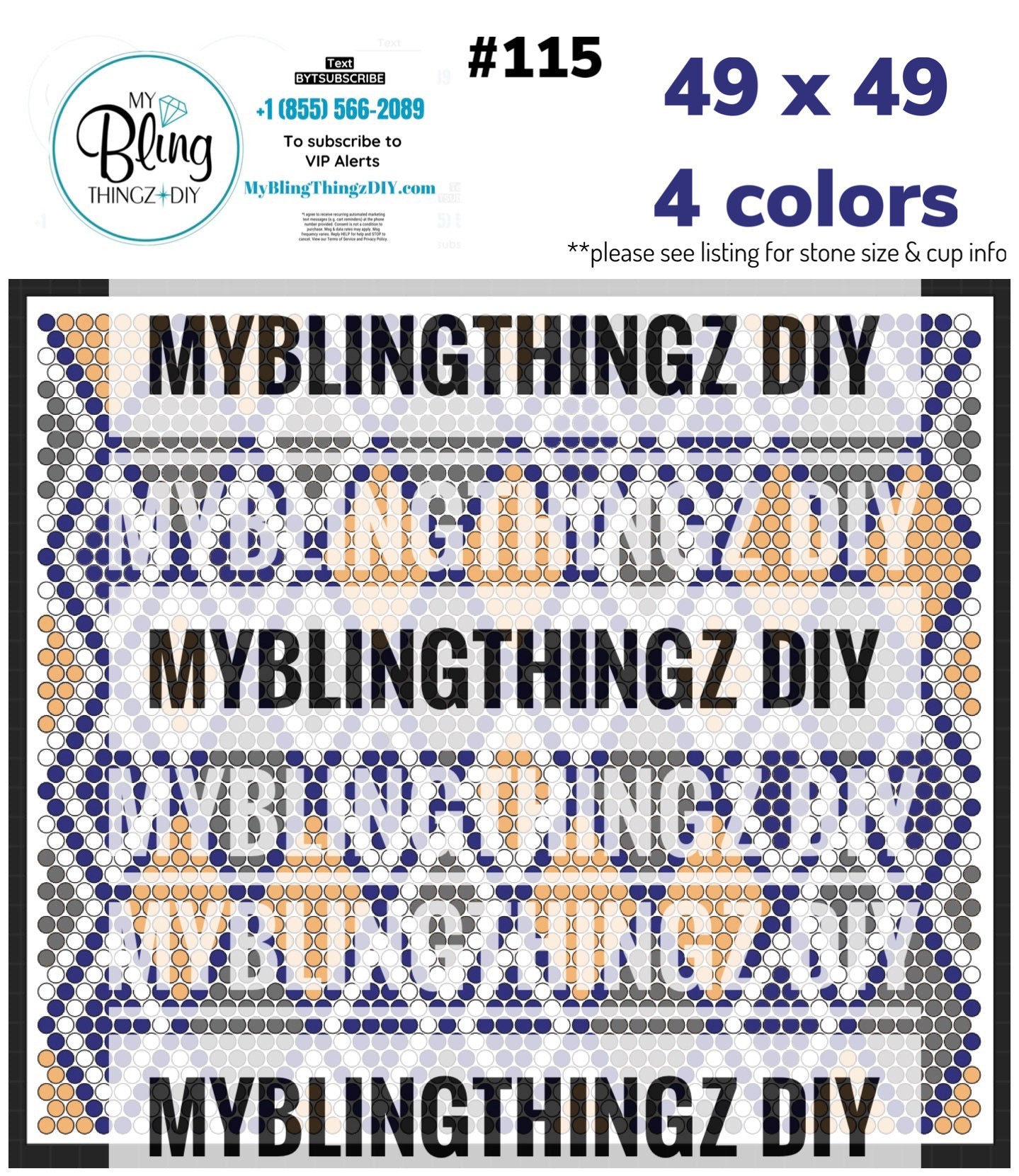 Tumbler Template Bling Box - #115