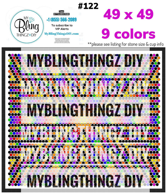 Tumbler Template Bling Box - #122