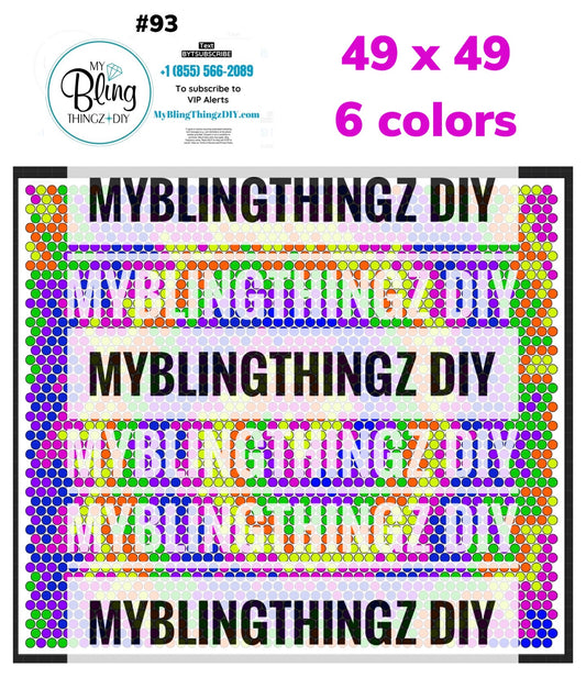 Tumbler Template Bling Box - #93 - NEON RESIN