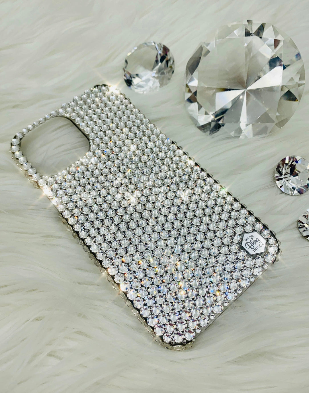 Bling Phone Case for iPhone with Crystal Clear Preciosa Crystals