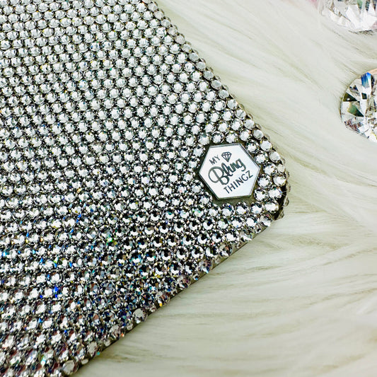 Hand-Placed Austrian Crystal Bling Phone Case for iPhone – Crystal Clear Micro Crystal Design 12ss