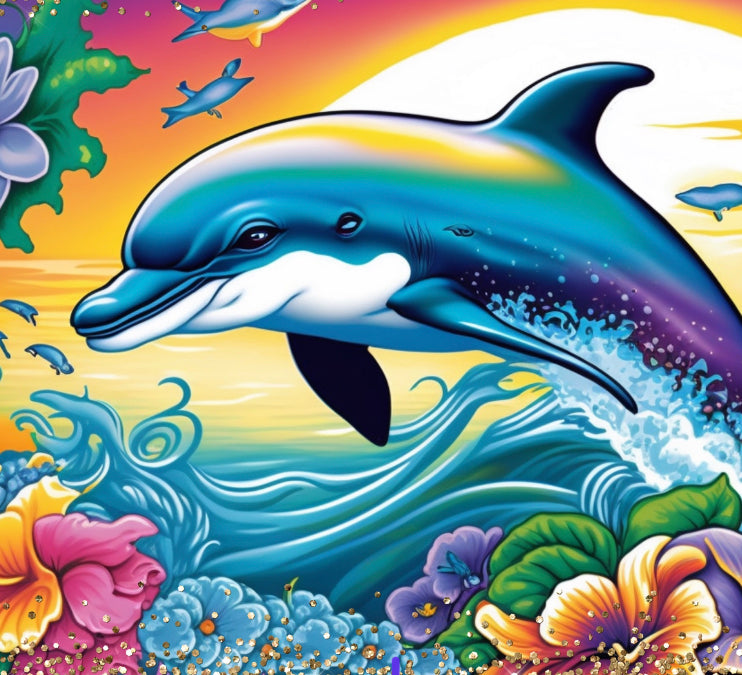 Bling Dolphin Sublimation Cup Kit