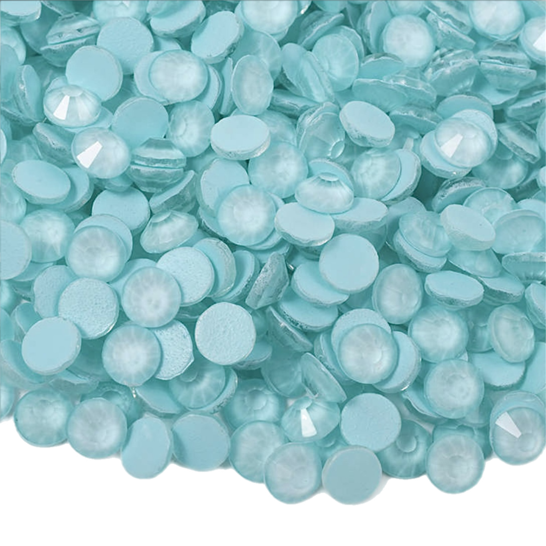 Mocha Pure Light Aqua Glass Crystals
