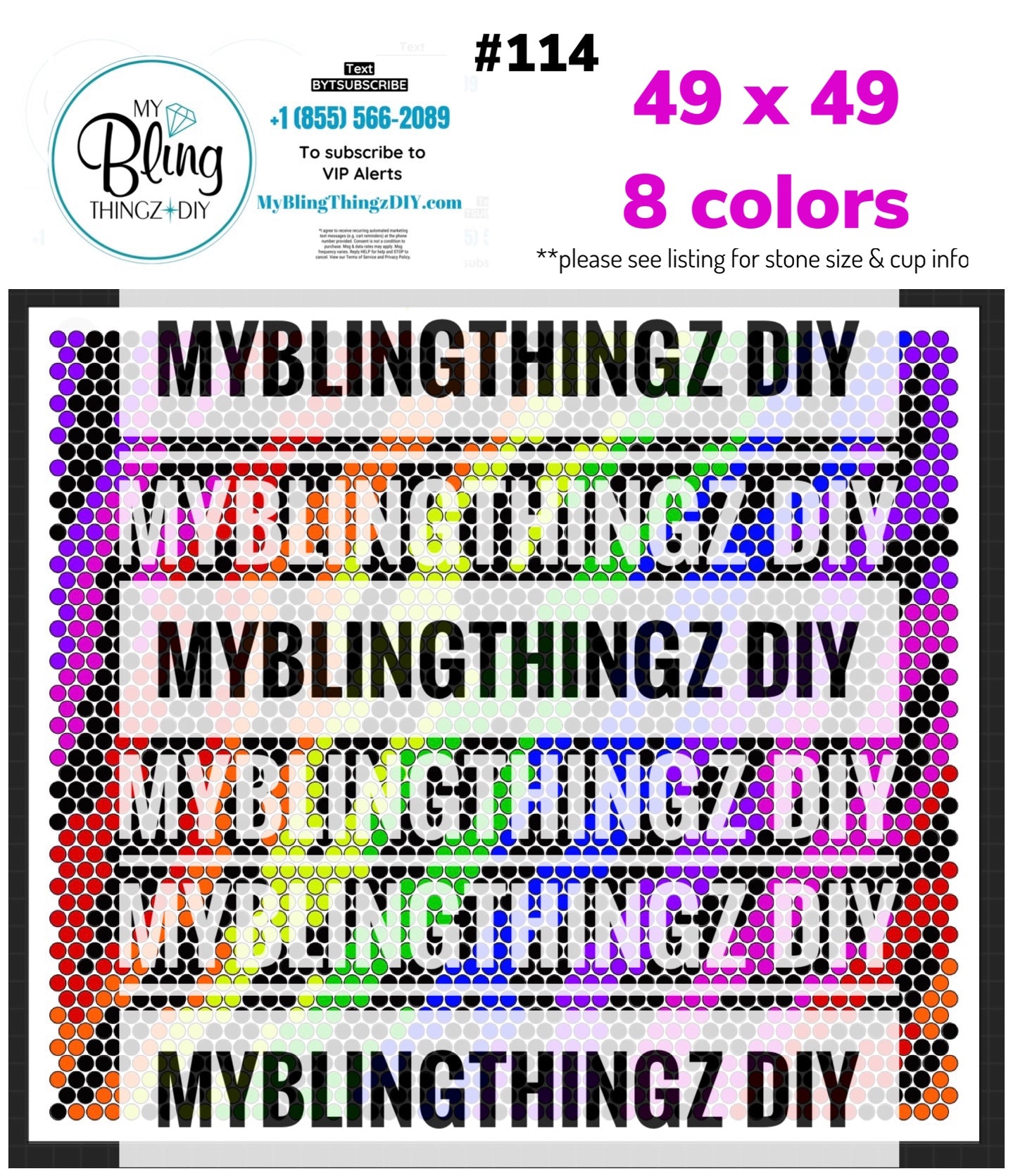 FREE Rhinestone Template No. 114