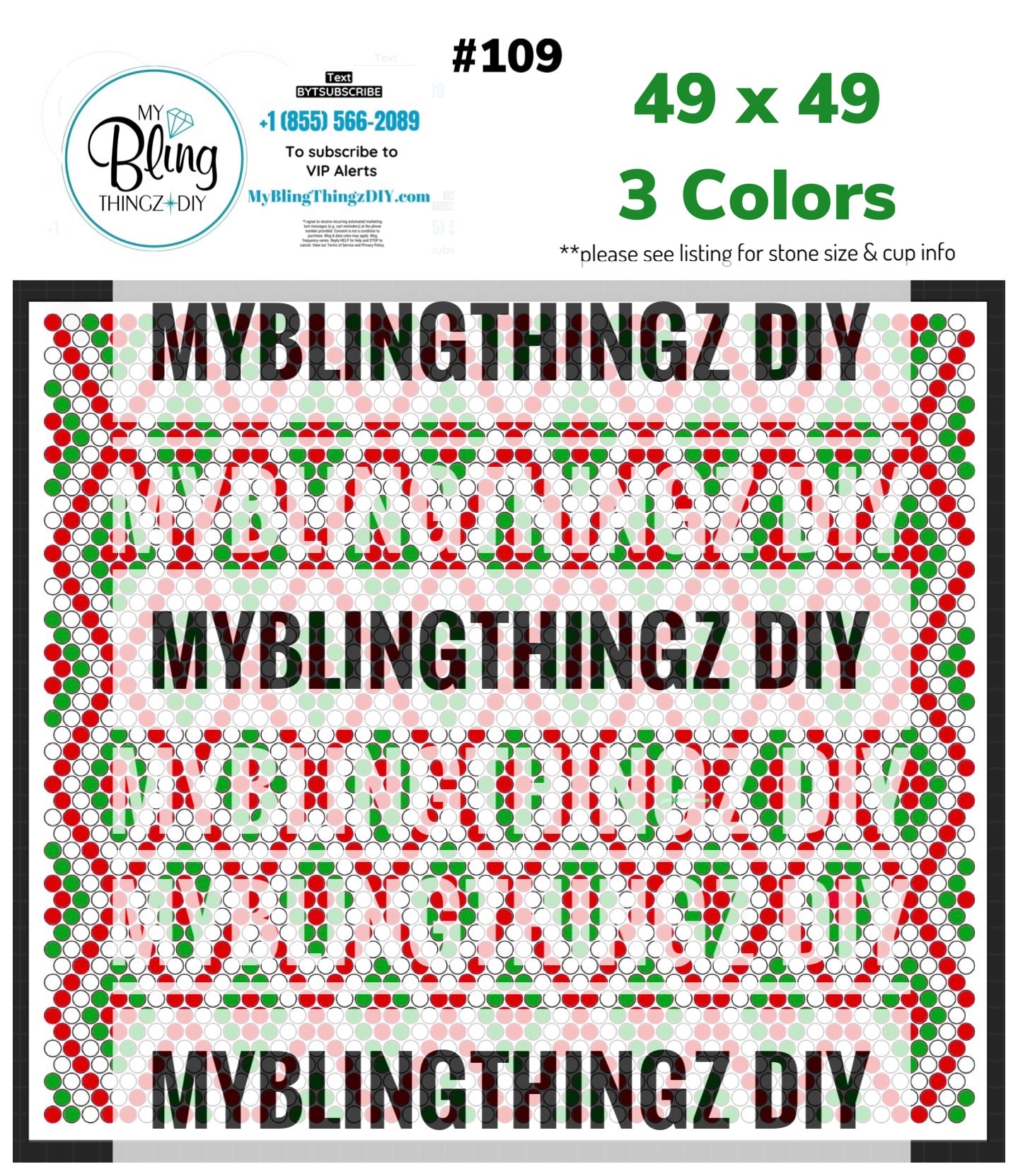 FREE Rhinestone Template No. 109