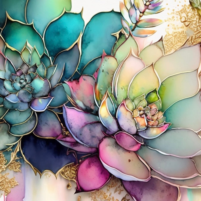 Bling Succulents Sublimation Cup Kit