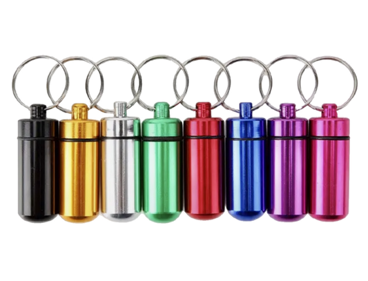 Aluminum Waterproof Tablet Storage Keychain Blanks