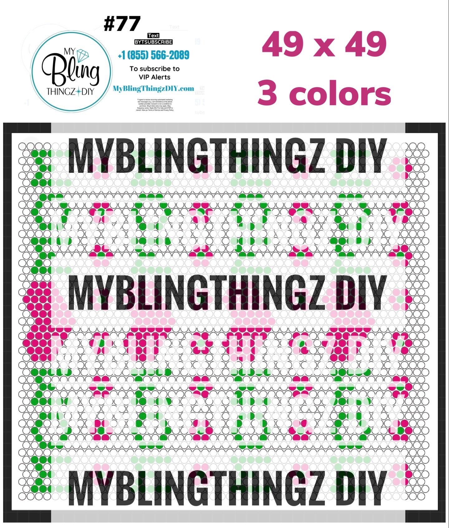 FREE Rhinestone Template No. 77