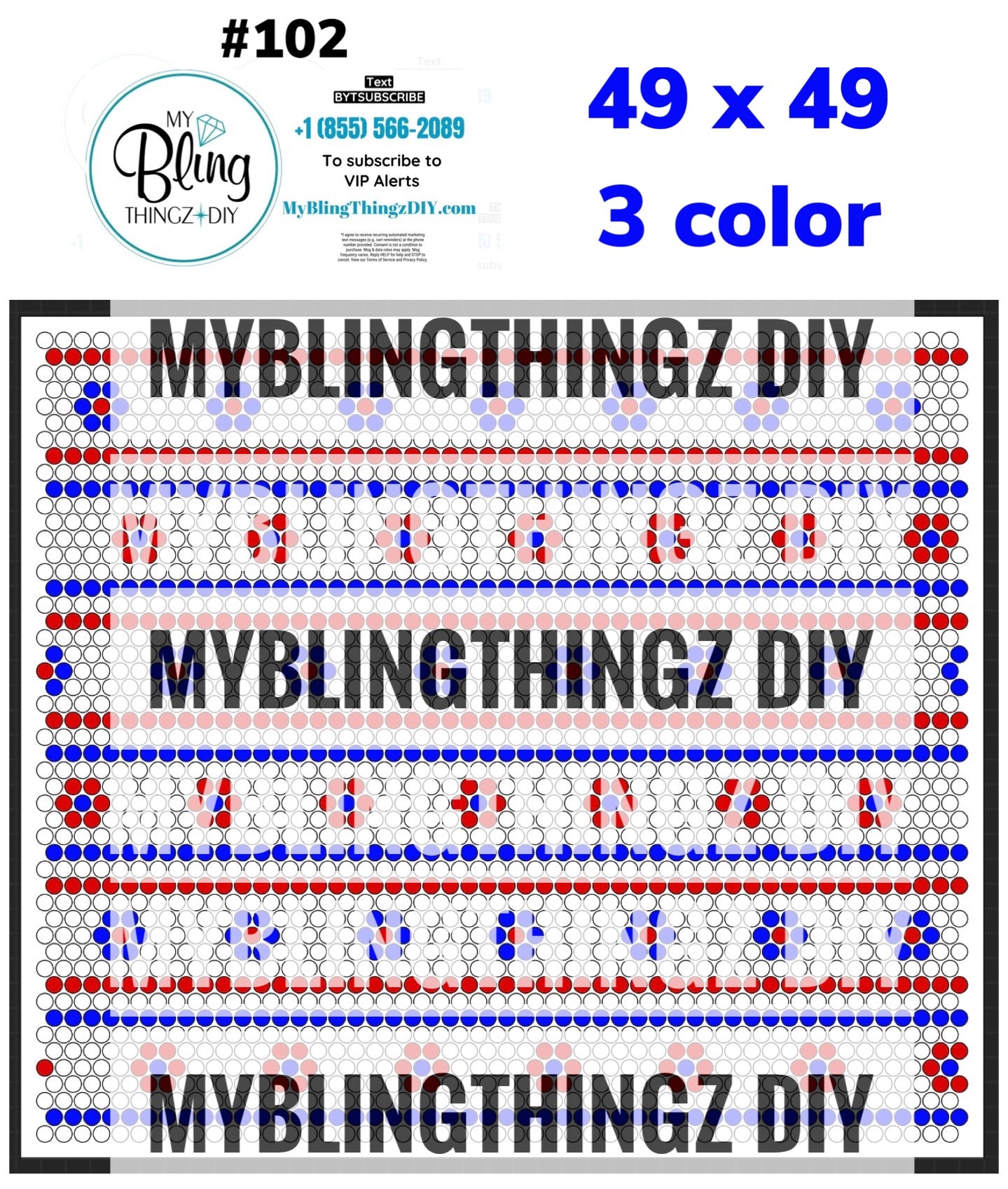 FREE Rhinestone Template No. 102