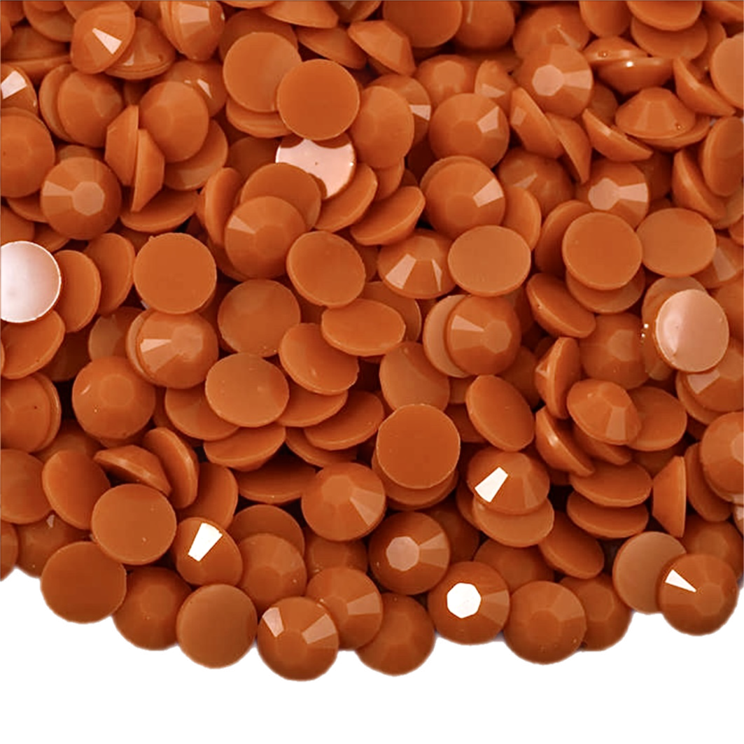 Solid Hyacinth Resin Jelly Round Flat Back Rhinestones
