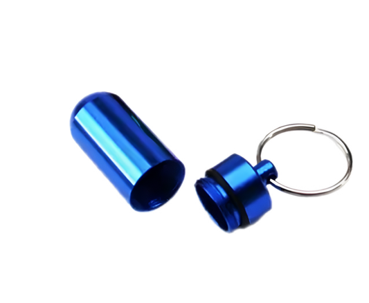 Aluminum Waterproof Tablet Storage Keychain Blanks