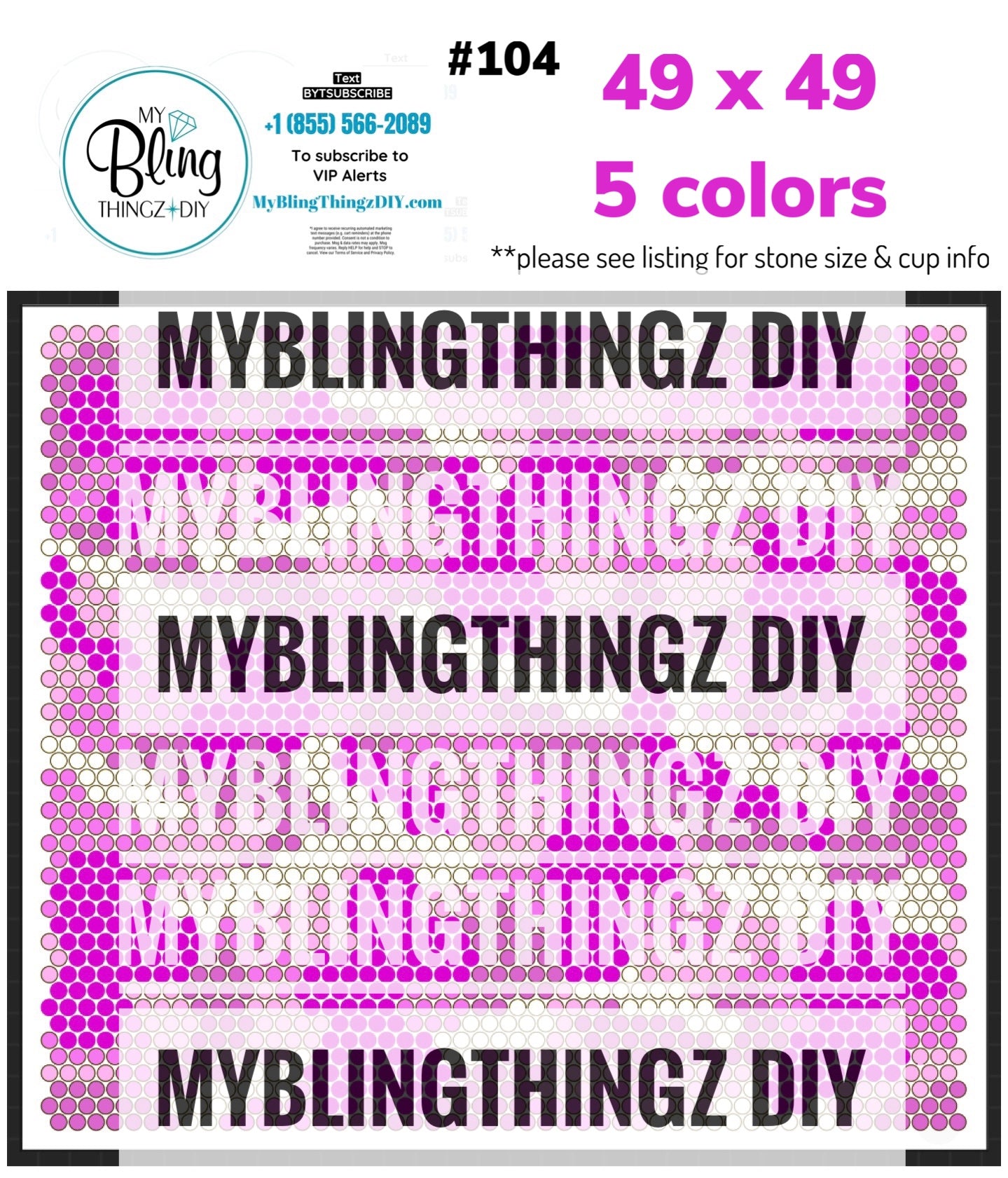 FREE Rhinestone Template No. 104