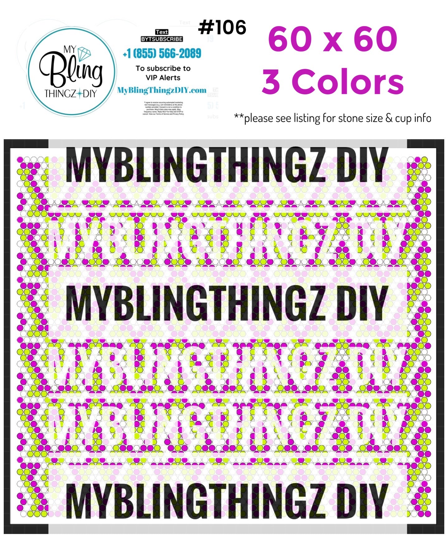 FREE Rhinestone Template No. 106