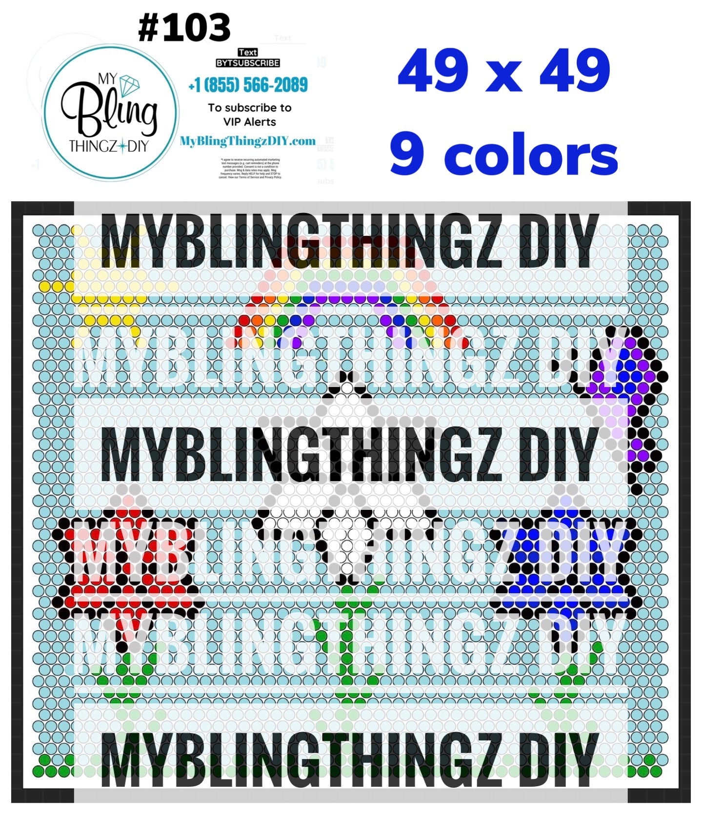 FREE Rhinestone Template No. 103