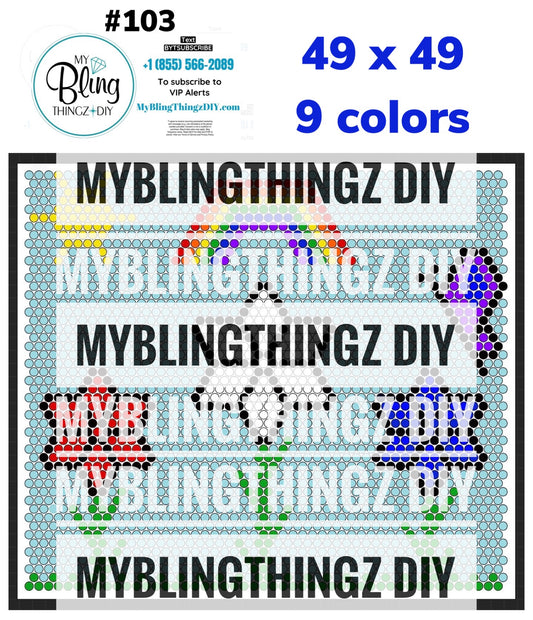FREE Rhinestone Template No. 103