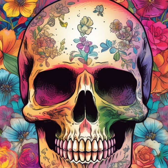 Bling Sugar Skull Sublimation Cup Kit