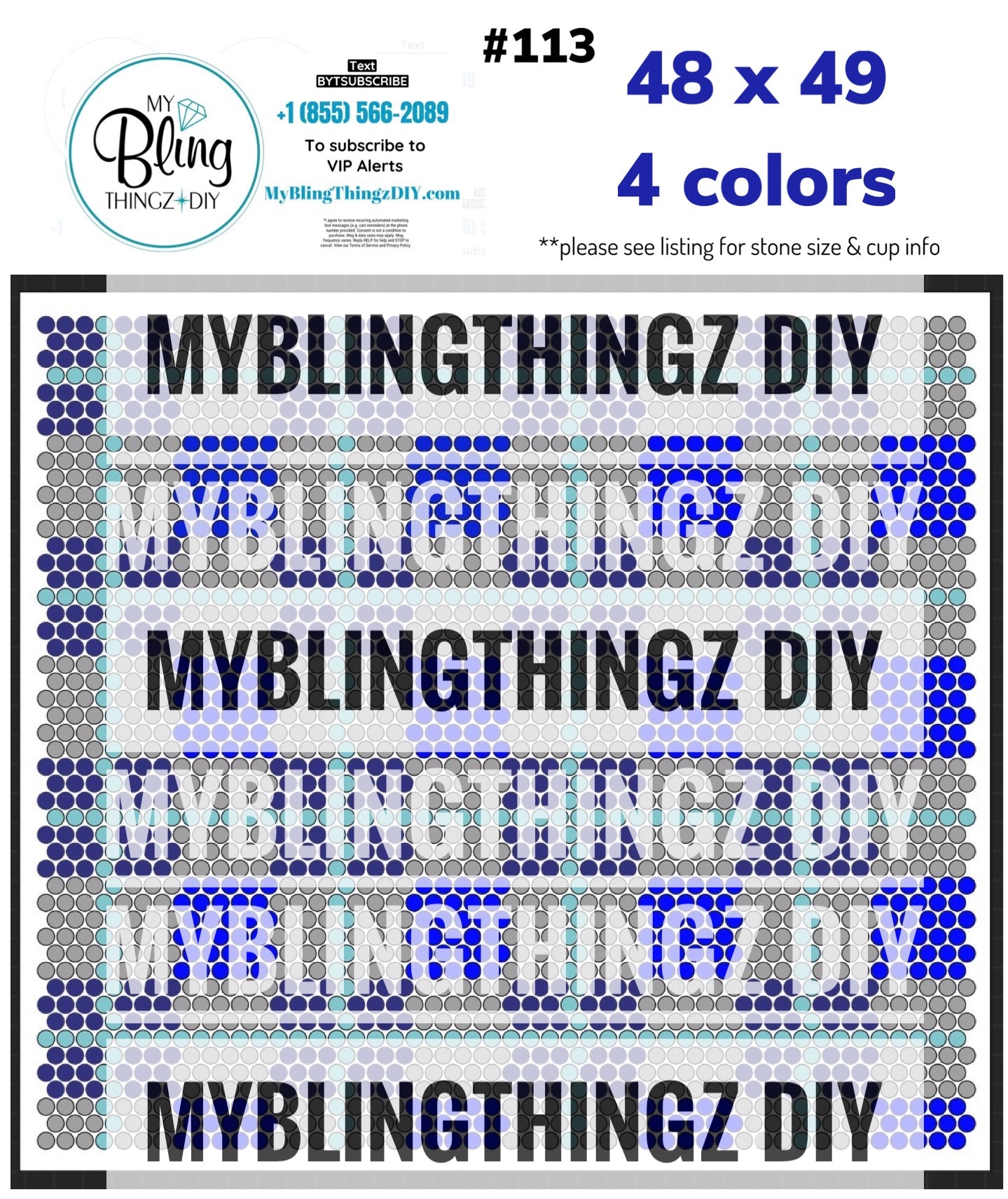 FREE Rhinestone Template No. 113