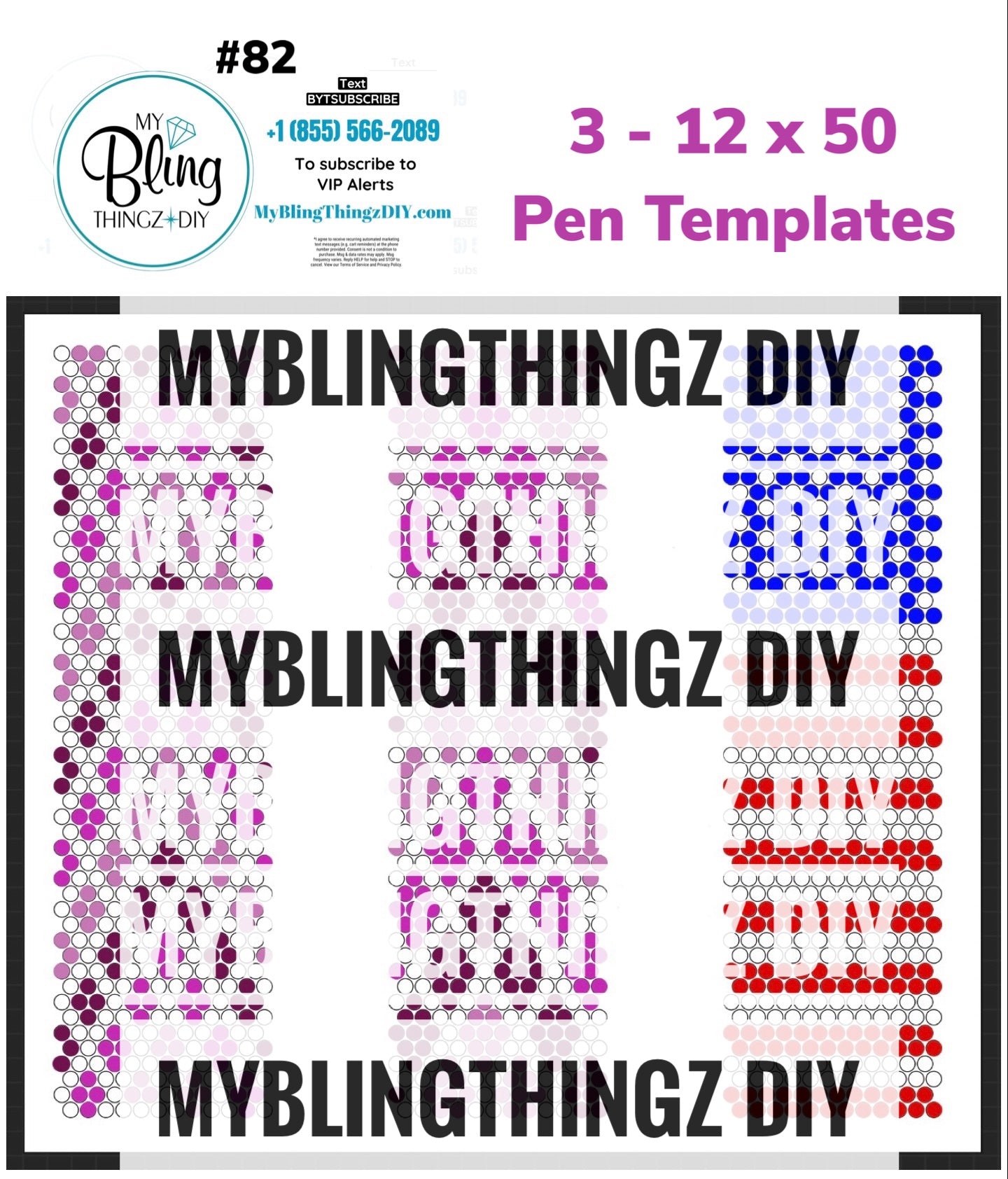 FREE Rhinestone Template No. 82