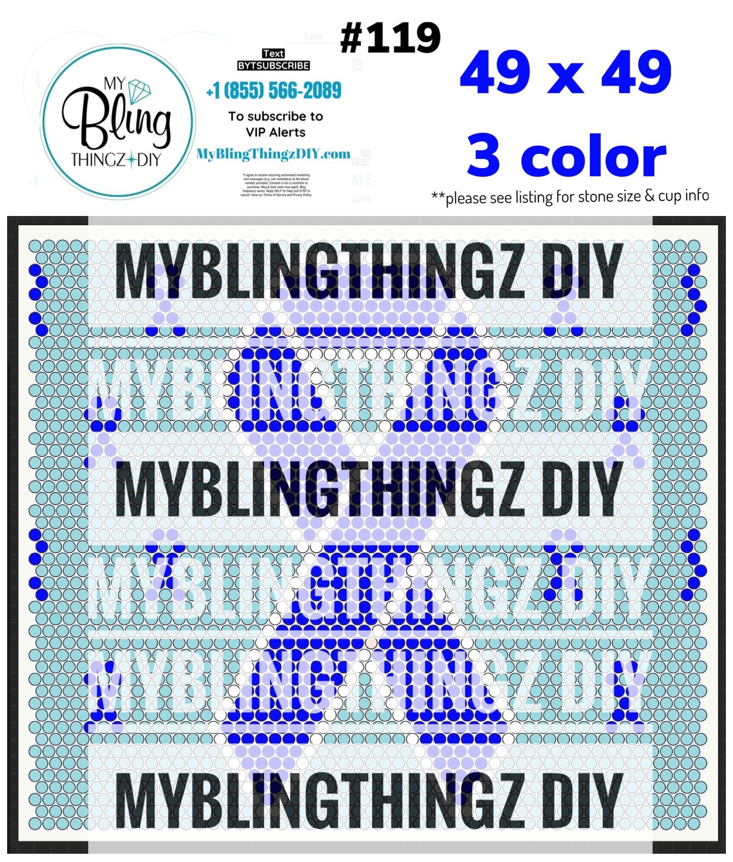 FREE Rhinestone Template No. 119