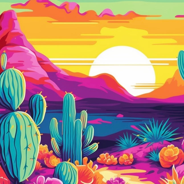 Bling Desert Scene Sublimation Cup Kit