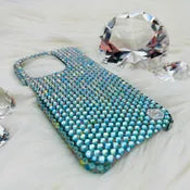 Bling Phone Case for iPhone with Enchanted Water Luxe Glass Rhinestones