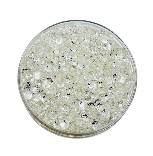 TRANSPARENT Resin / Jelly Round Flat Back Rhinestones - Rock Candy